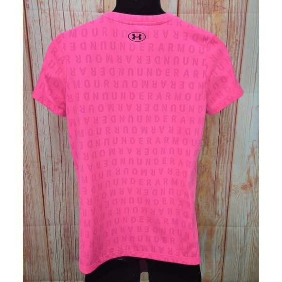 Under Armour Womens Loose Fit Pink T-Shirt - Picture 2 of 8